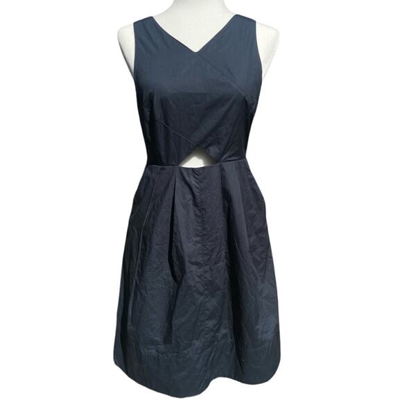 Madewell C6360 Navy Blue Cutout Sleeveless Sundress Size 4 - Picture 2 of 9